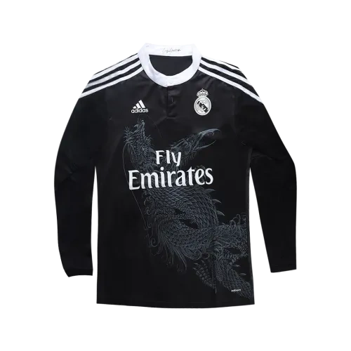 2014/15 Real Madrid Retro Long Sleeve Jersey Third Away