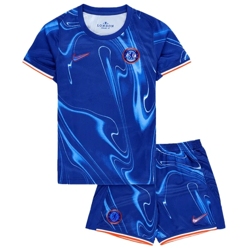 2024-25 Kids Chelsea Home Kits Jersey+Shorts