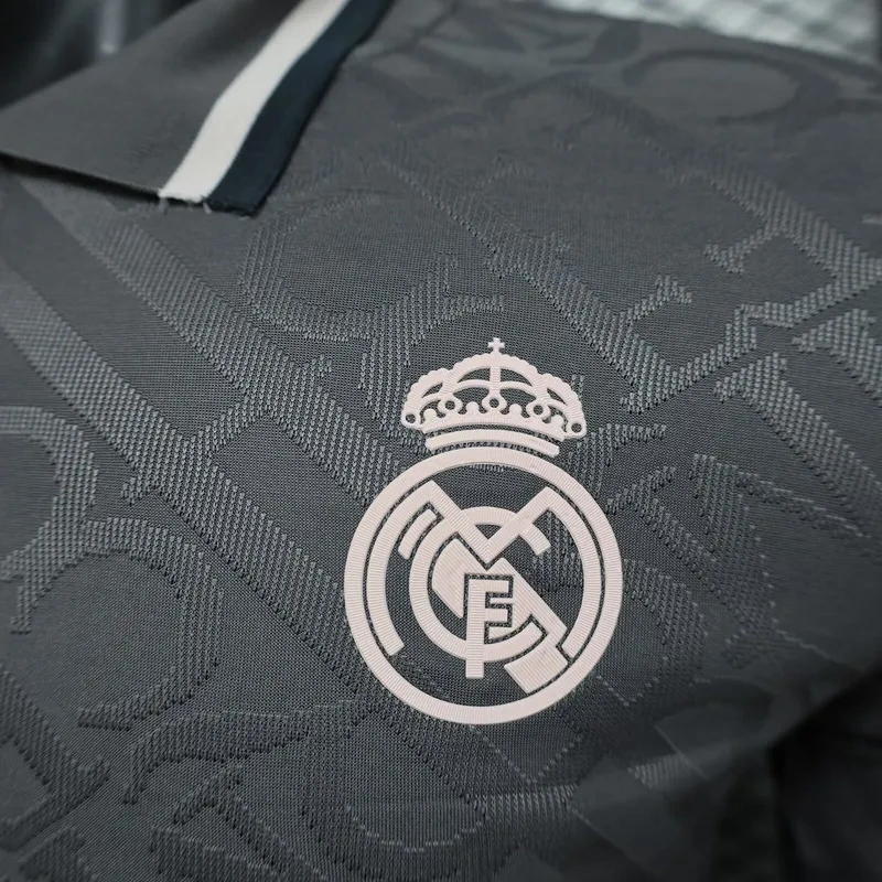 24-25 Real Madrid Third Away Soccer Jersey Player Version Long Sleeve