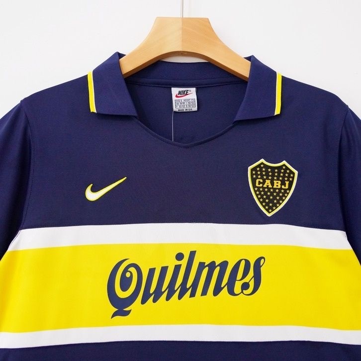 1996-97 Boca Juniors #10 Riquelme Home Retro football jersey
