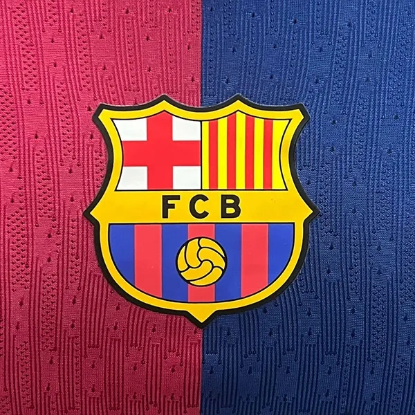 24-25 Barcelona Home Soccer Jersey Player Edition Long Sleeve