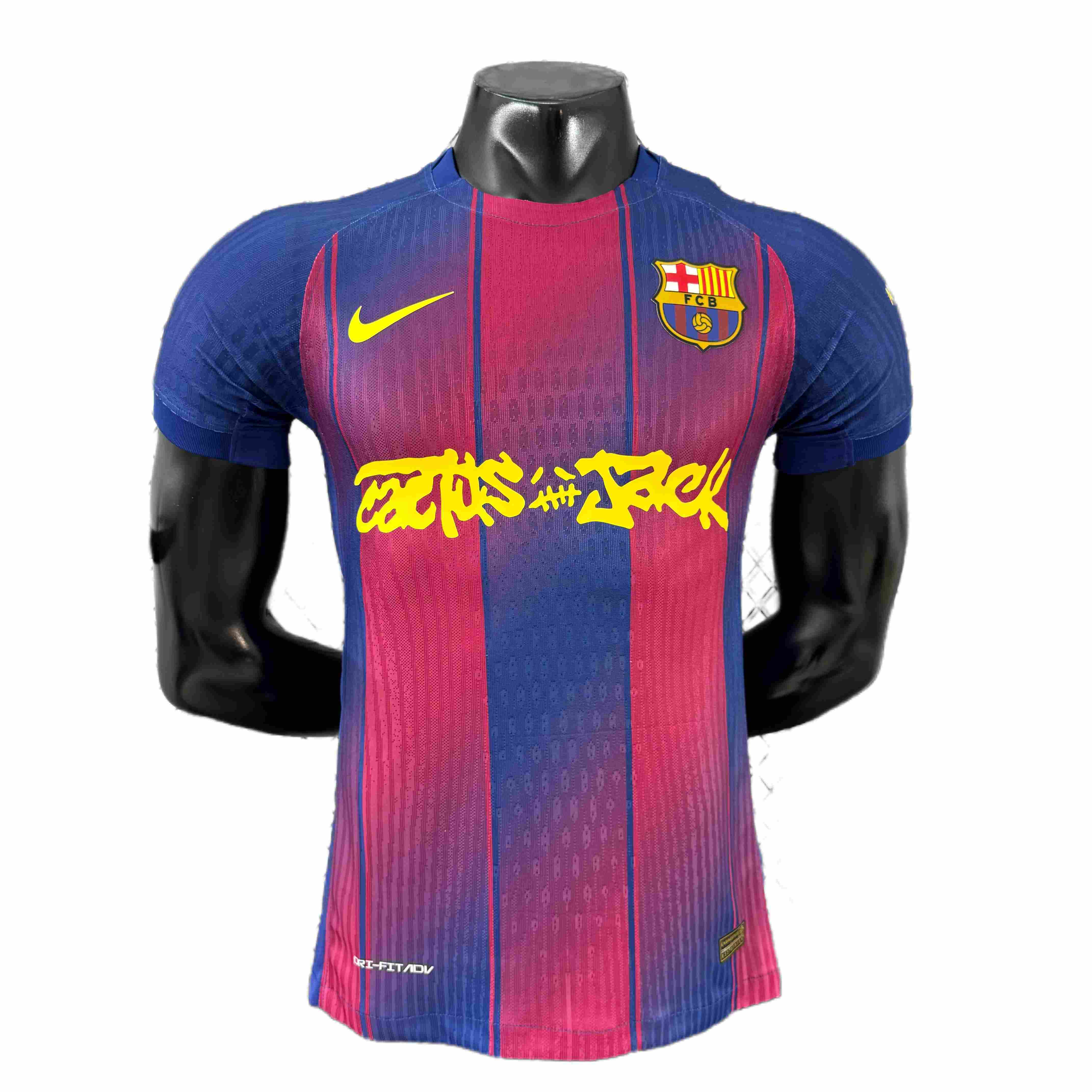 Barcelona X Travis Scott Home Shirt Soccer Jersey 25-26