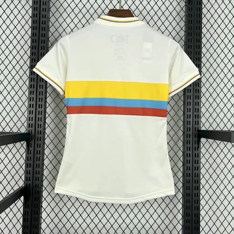 Women's Colombia Nation 24-25 100th Anniversary White Soccer Shirt