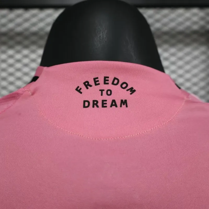 Inter Miami CF Home Pink Soccer Jersey Player Version Shirt 2025-26