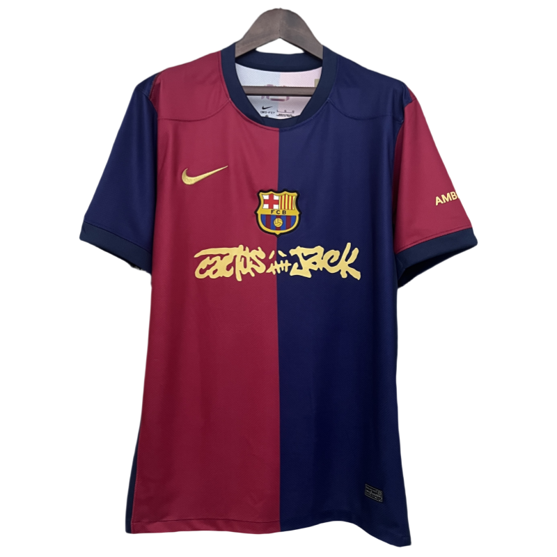 Barcelona XTravis Scott Home Shirt Soccer jersey 24-25