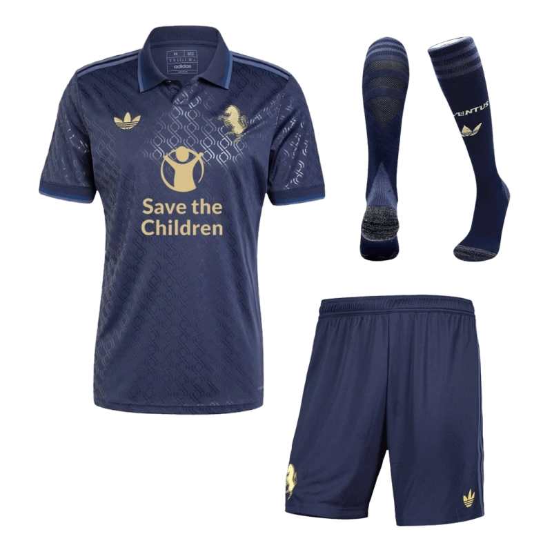 2024-25 Juventus Third Away Custom Full Soccer Kits Save The Children Sponsor
