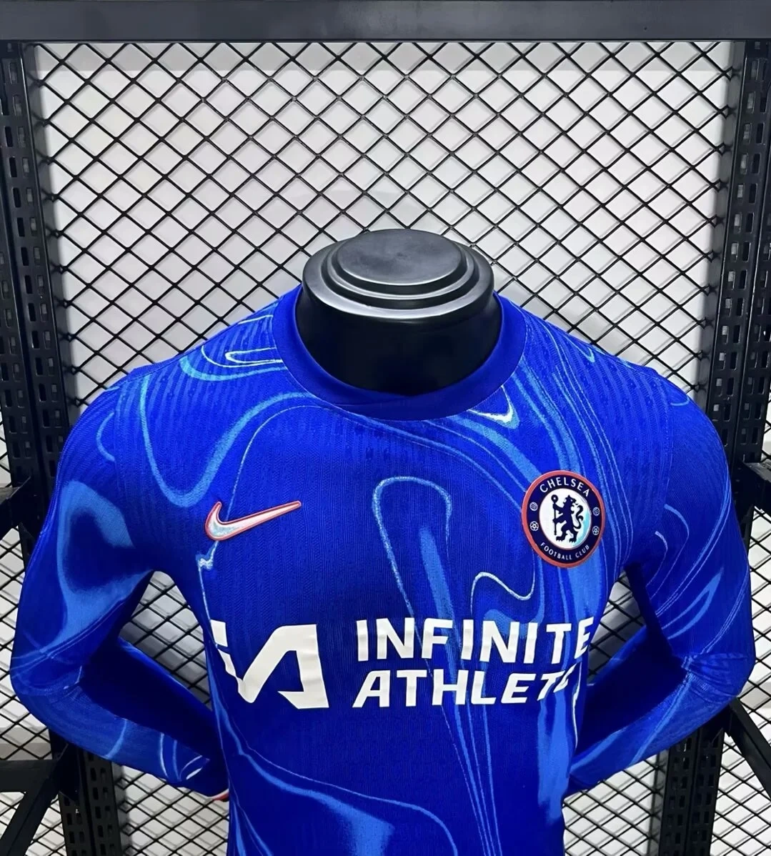 2024-25 Chelsea Club Home Player Version Long Sleeve Football Shirt