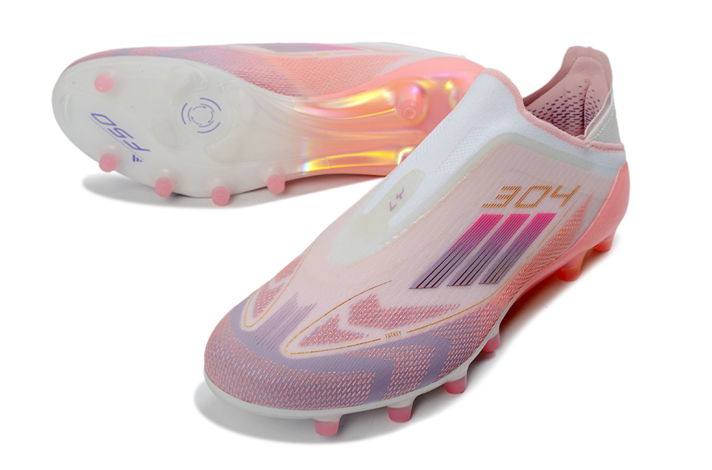 F50 shoeless fully knitted waterproof AG Football Shoes