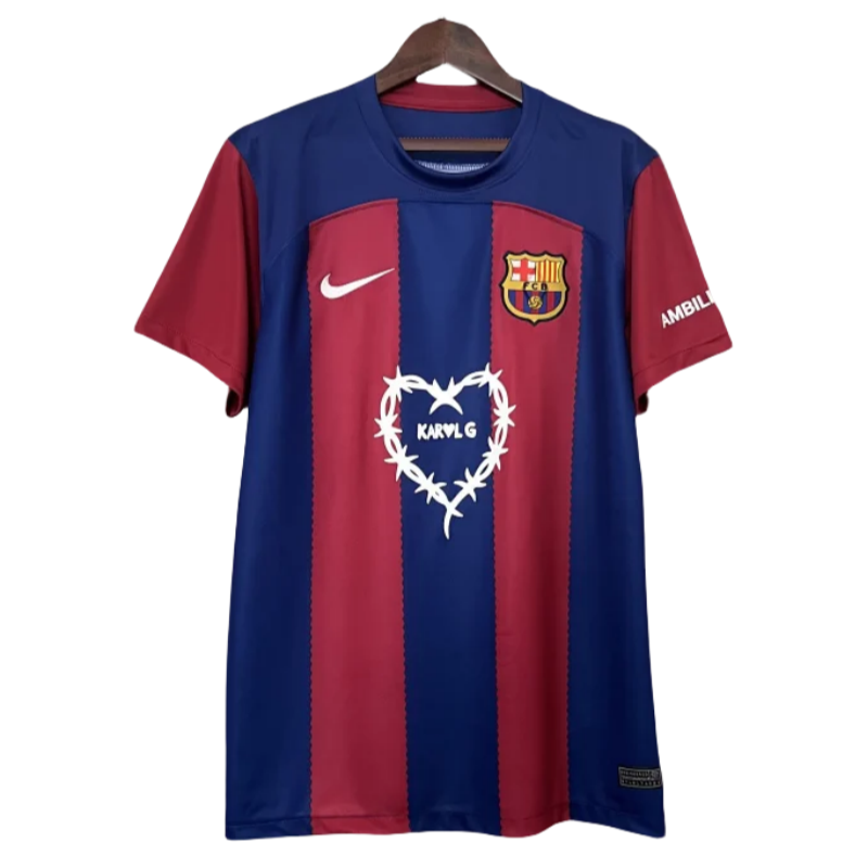 23-24 Barcelona Home KarolG Clásico Special Edition Kit Jerseys