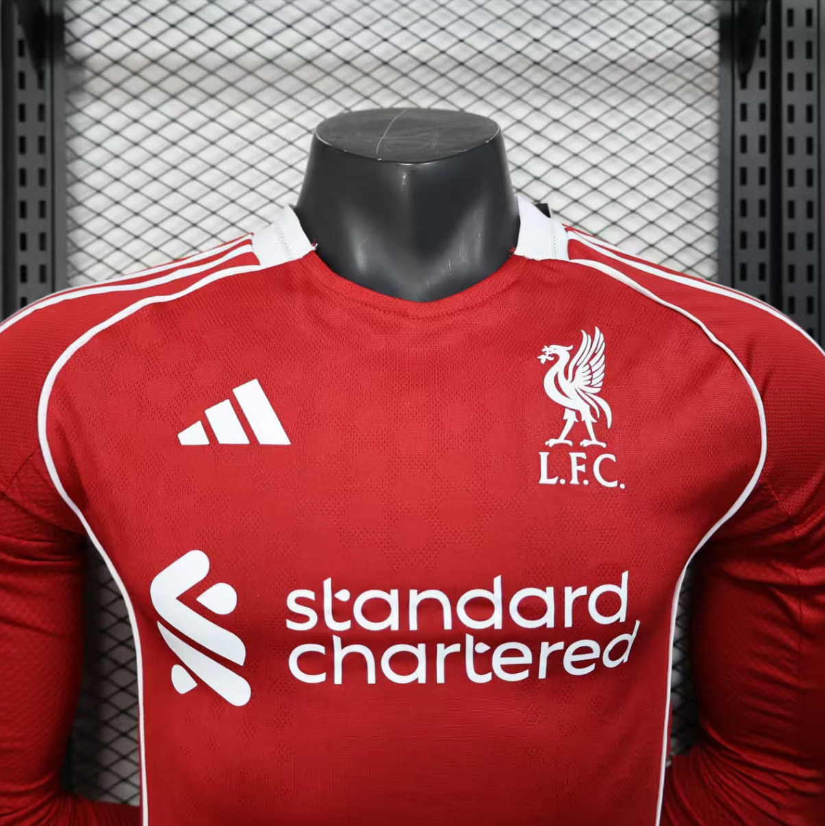 Liverpool Long Sleeve Jersey Home Football Shirt 2025-26-Player version