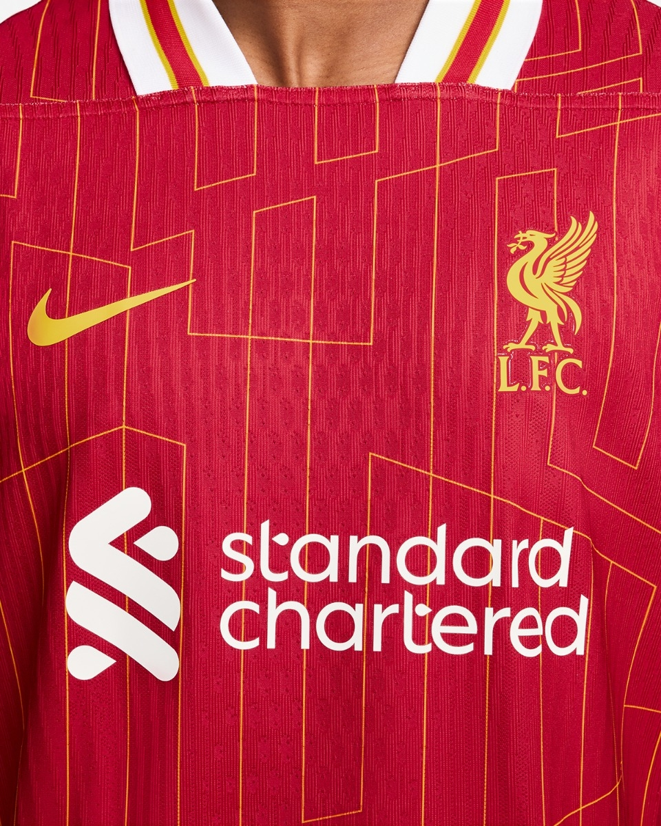 24-25 Liverpool Premier League Champions League Home Player Edition Football Shirt