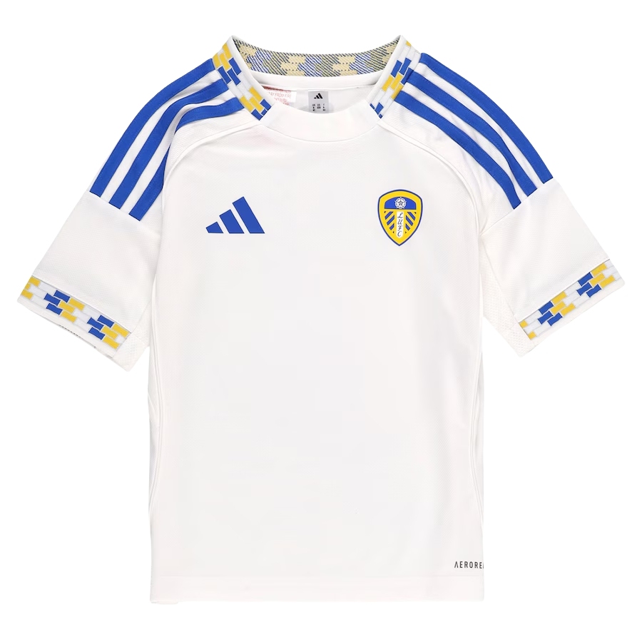 Kids Leeds United Home Kits 2025-26 (Jersey+Shorts+Socks)