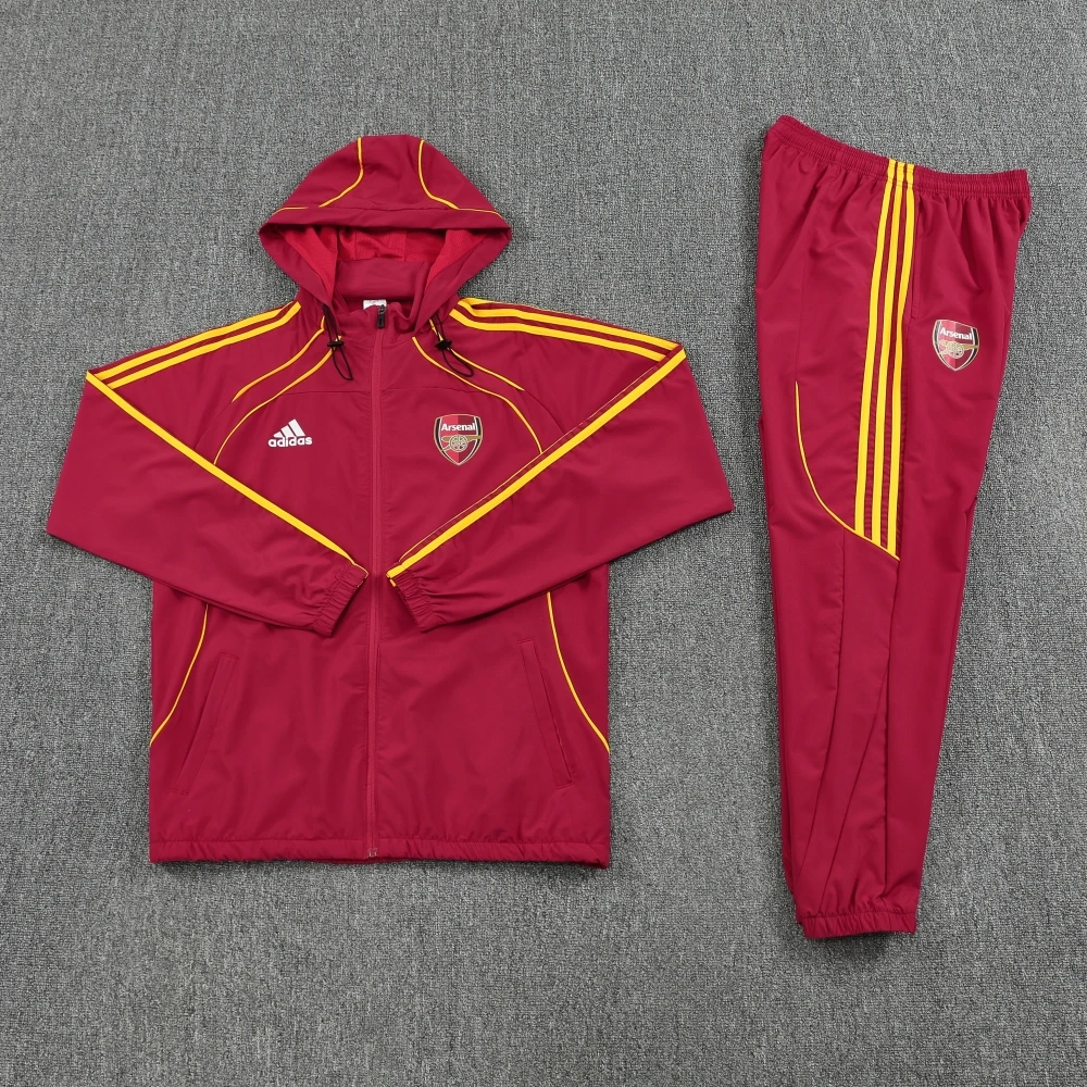 Arsenal UPB Hoodie Training Kit (jacket+Pants) Red 2025-26