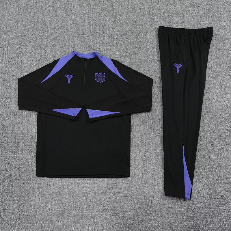 25-26 Barcelona x Kobe Bryant Training Kits Long Football Tracksuits