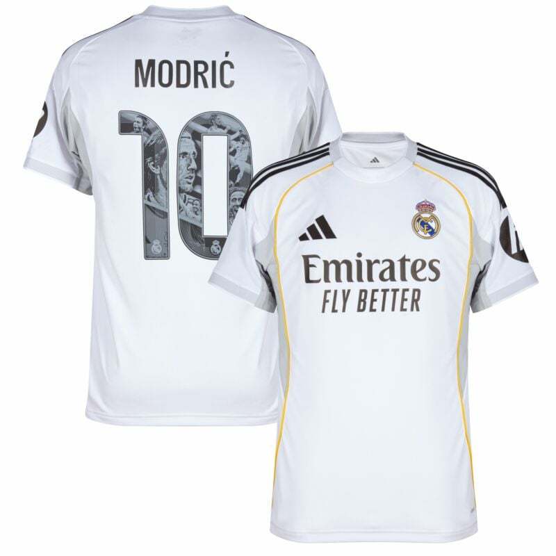 Real Madrid Home Modrić 10 Shirt 2025-26  (limited edition celebration print)