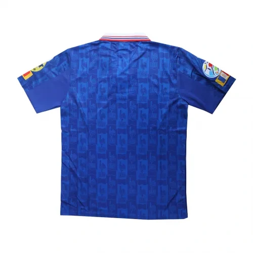 1996 France Retro Jersey Home Euro Cup
