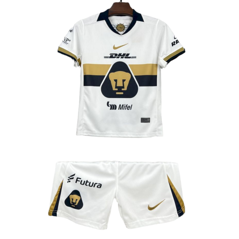 Pumas UNAM Soccer jersey Home Kids kit 2025-26