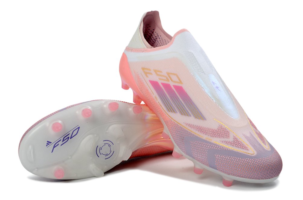 F50 shoeless fully knitted waterproof AG Football Shoes