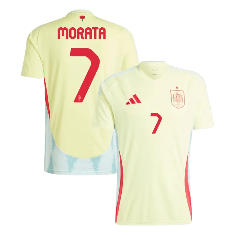 Spain Away Jersey RODRIGO #16 LAMINE YAMAL #19 MORATA #7 Euro 2024