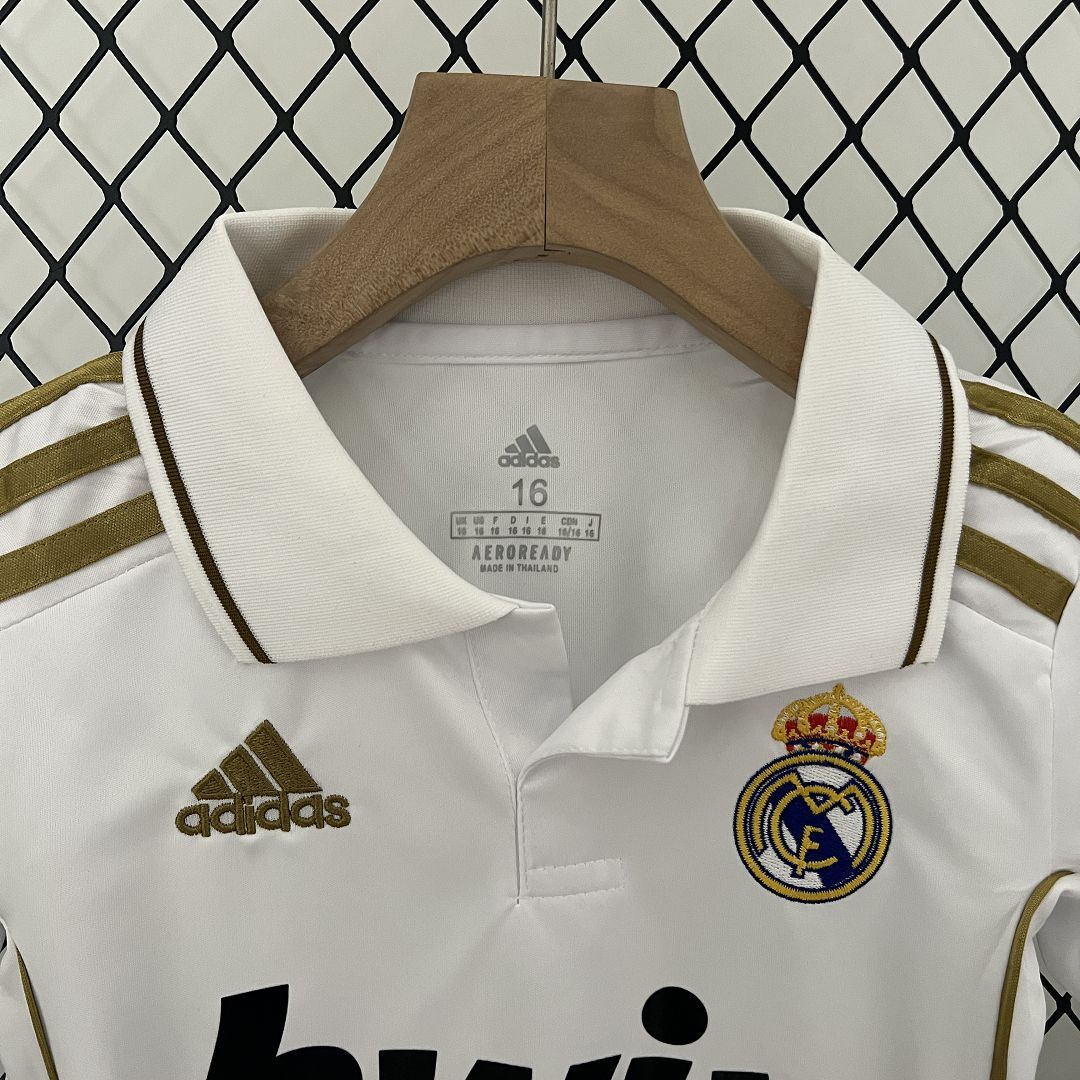 Real Madrid 11-12 Home Retro Kids Kit Soccer Jersey