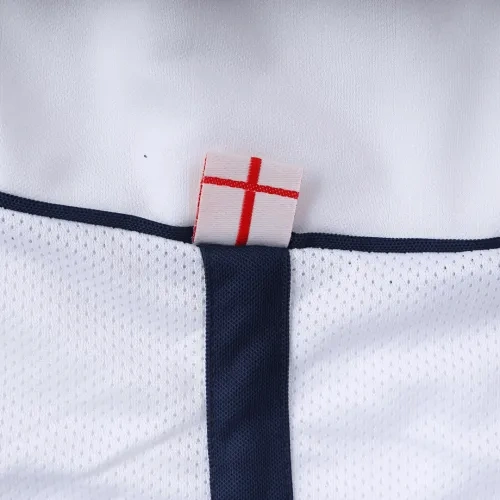 2002 England Retro Soccer Jersey Home Replica World Cup