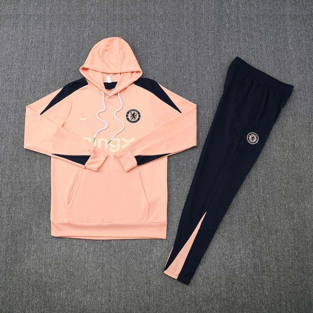 Chelsea Hoodie Training Kit (Sweatshirt+Pants) Orange 2025-26