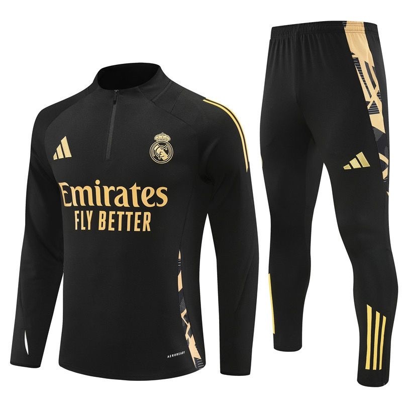 25-26 Real Madrid Match Kids Training Kits Long Football Track suits