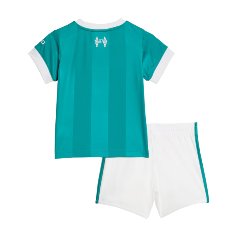 Liverpool Third away green Kids Kit football jersey 2025-26 Fan version