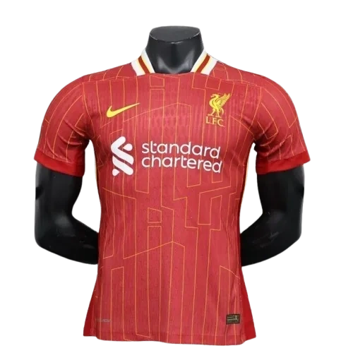24-25 Liverpool Premier League Champions League Home Player Edition Football Shirt