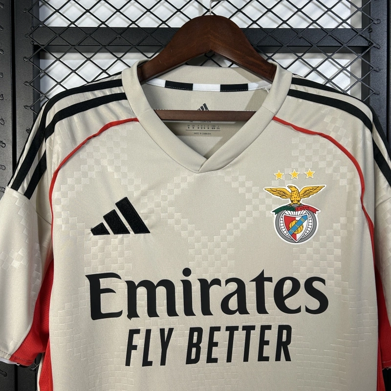 Benfica Away Soccer Jersey 2025-26 Fan Version