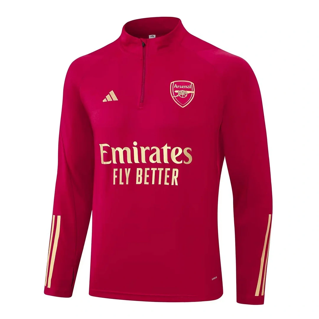 Arsenal Half-Pull Training Suit Red Football Shirt 2023/2024
