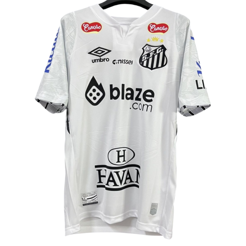 Brazilian Neymar Santos Football Club home jersey 24-25
