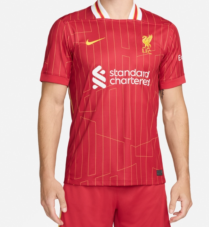 24-25 Liverpool Premier League Champions League Home Fan Edition Football Shirt