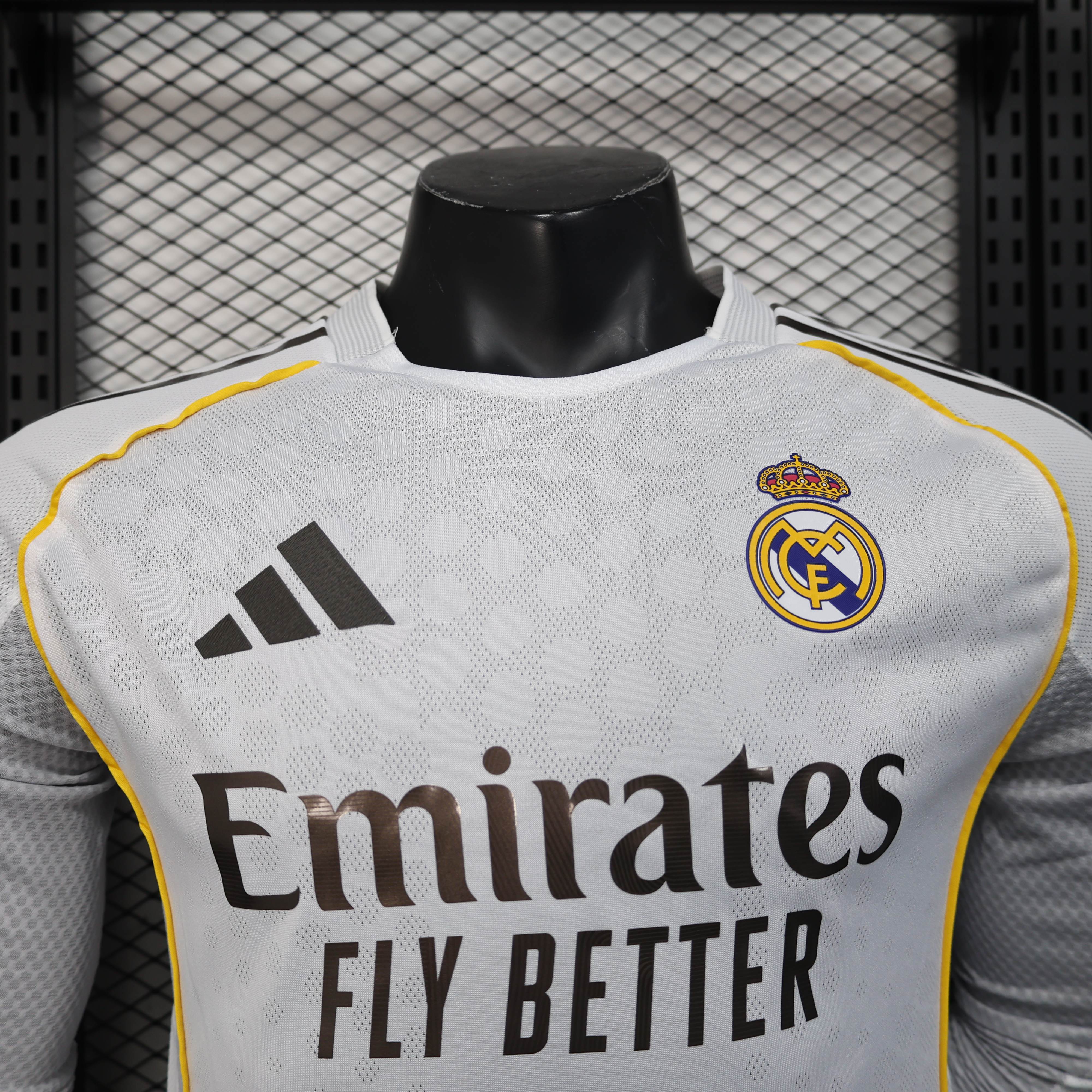 Real Madrid Home Soccer Jersey Player Version Shirt Long Sleeve 25-26