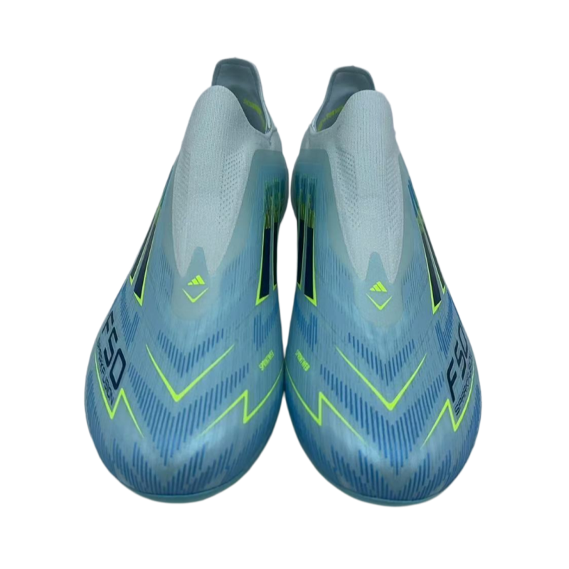 F50 without shoelace style fully knitted waterproof FG Football Shoes