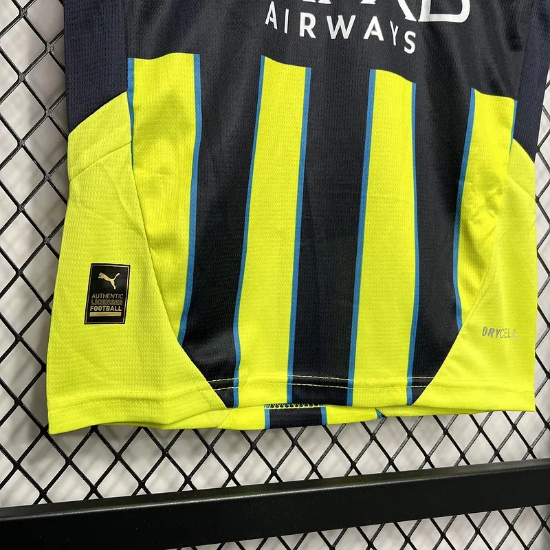 24-25 Manchester City Away Kids Kit Jersey+Shorts