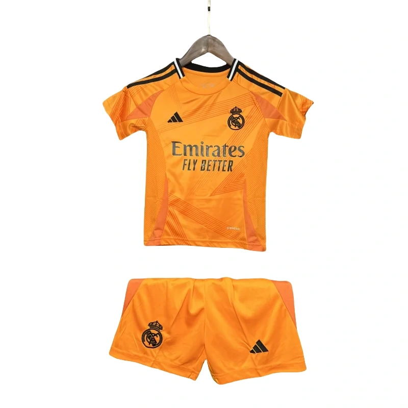 24-25 Real Madrid Third Away Kids Kit Soccer Jersey+Shorts