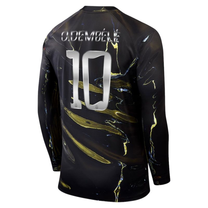 2025-26 PSG Jordan Night Edition 5th Away Long sleeves Football jersey Fan version