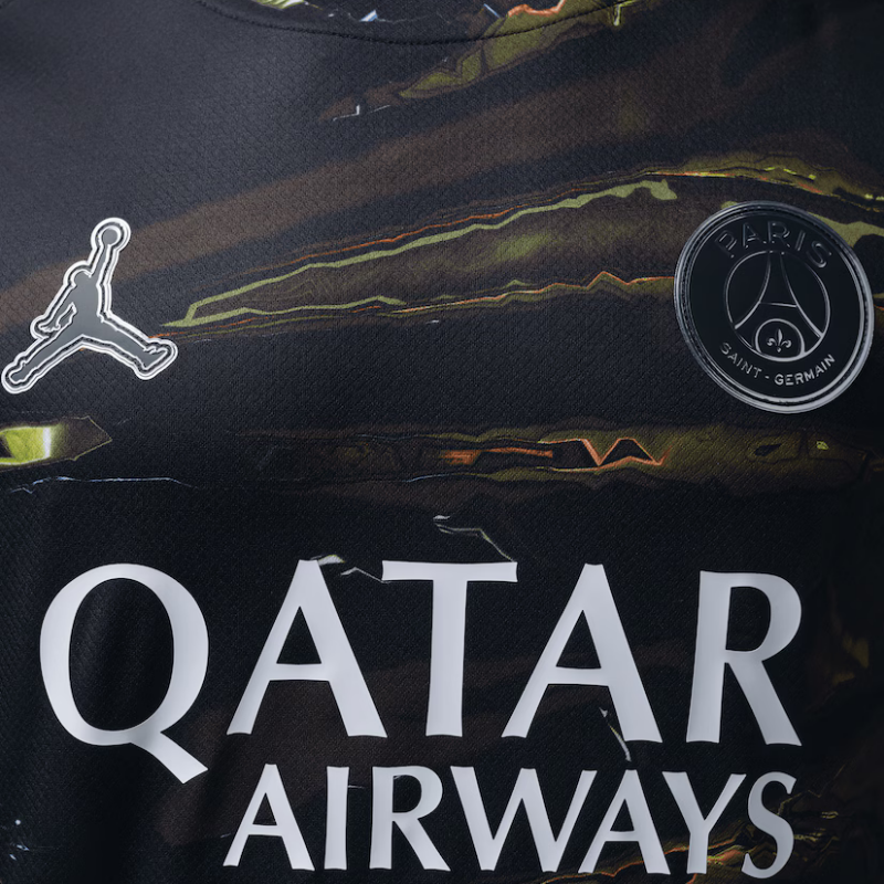 2025-26 PSG Jordan Night Edition 5th Away Long sleeves Football jersey Fan version