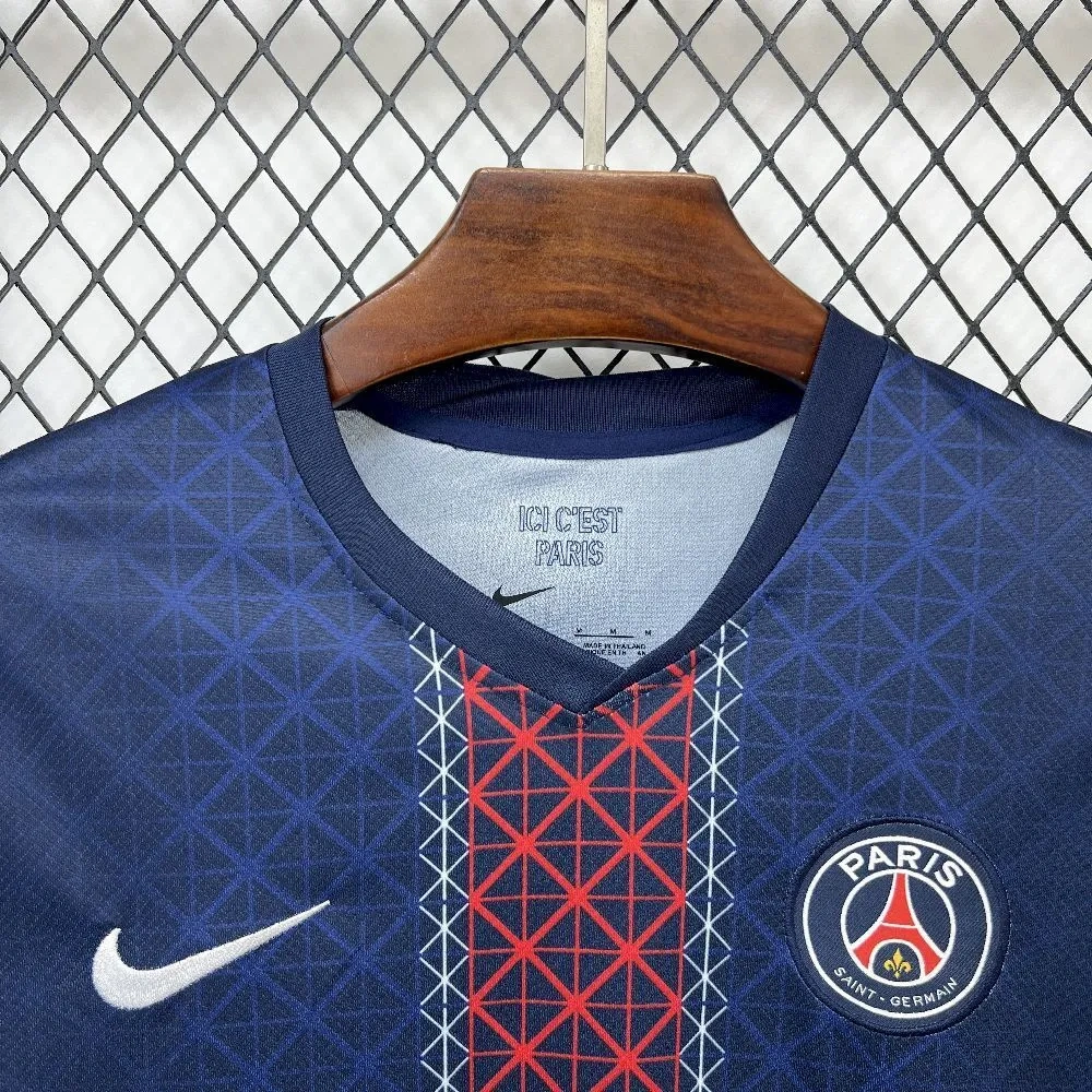 PSG Saint-Germain Home Long Sleeve Soccer Jersey 25-26 Fan Version