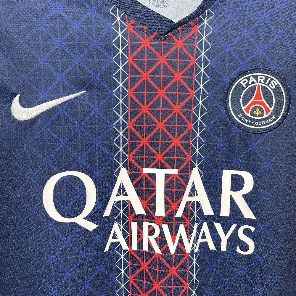 PSG Saint-Germain Home Long Sleeve Soccer Jersey 25-26 Fan Version