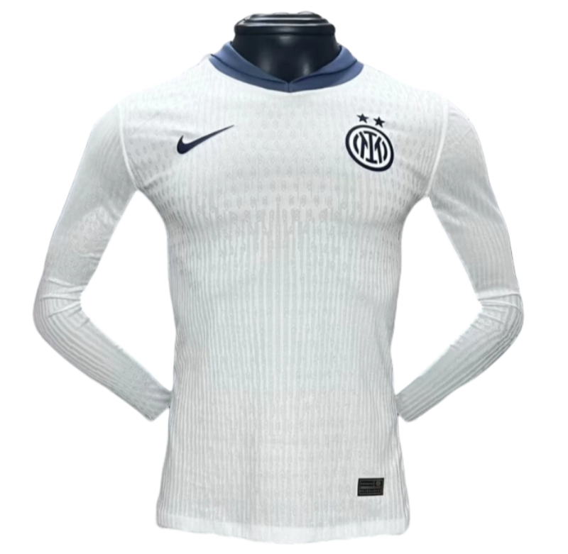 24-25 Inter Milan Away Long Sleeve Kit Player Version Shirt Soccer Jersey