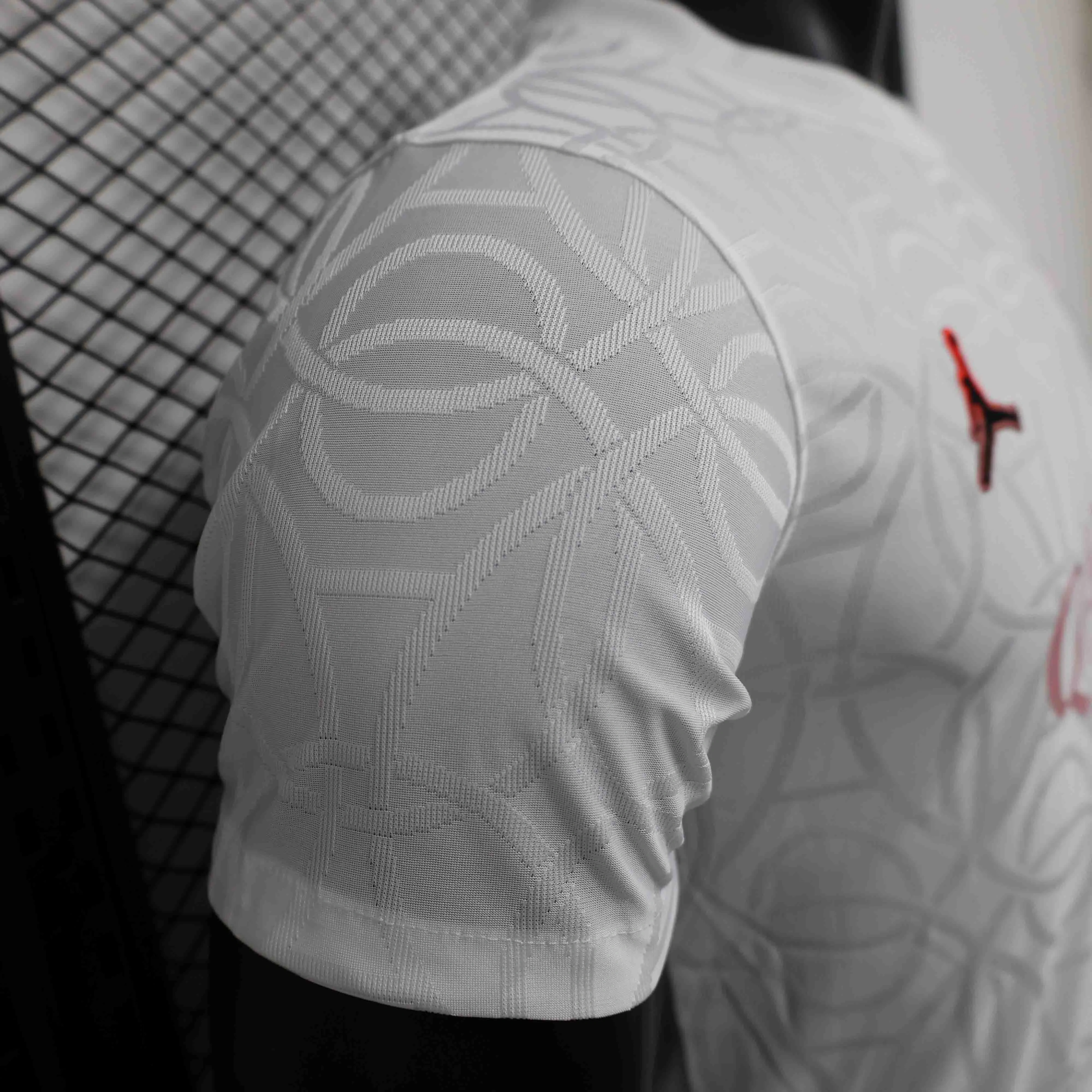 25-26 PSG Player Version Academy Pro Pre-Match White Jersey Customized team emblem stars