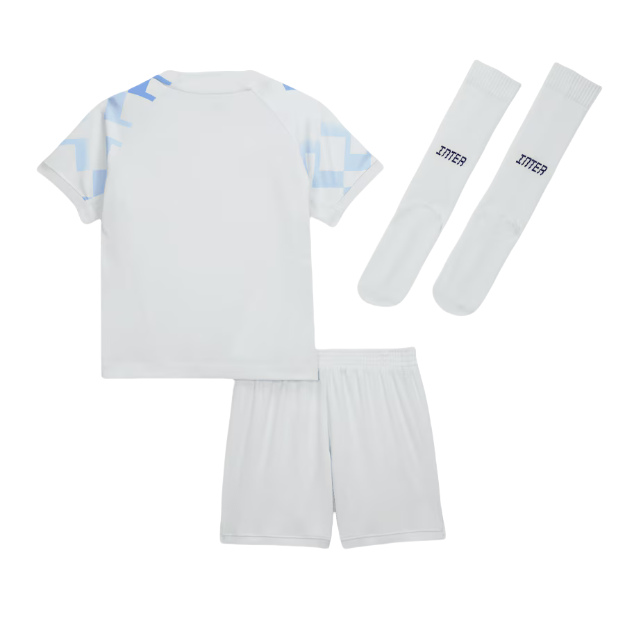 Kids Inter Milan Away Kit 2025-26 (Jersey+Shorts+Socks)