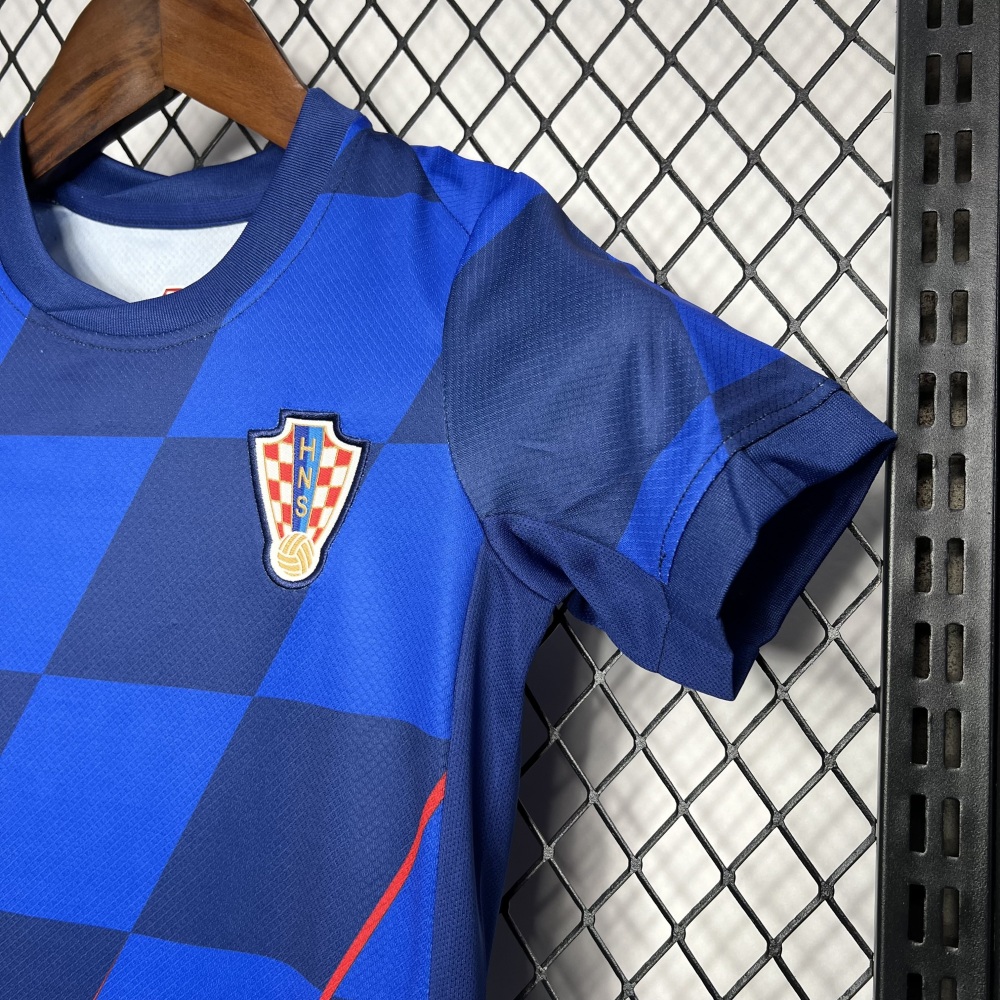 Croatia Away Kids Football Jersey Kit Euro 2024