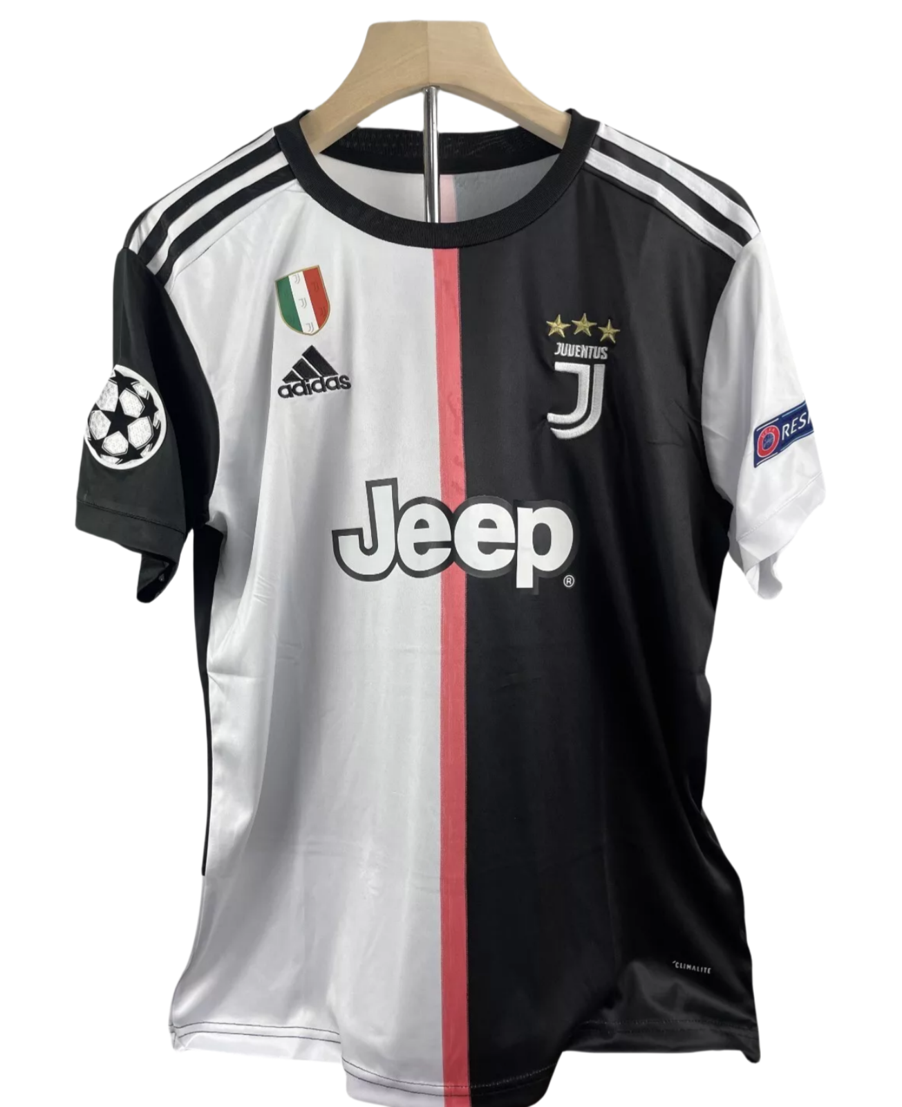 2019-20 Juventus Home Retro Soccer Jersey Adidas Ronaldo #7