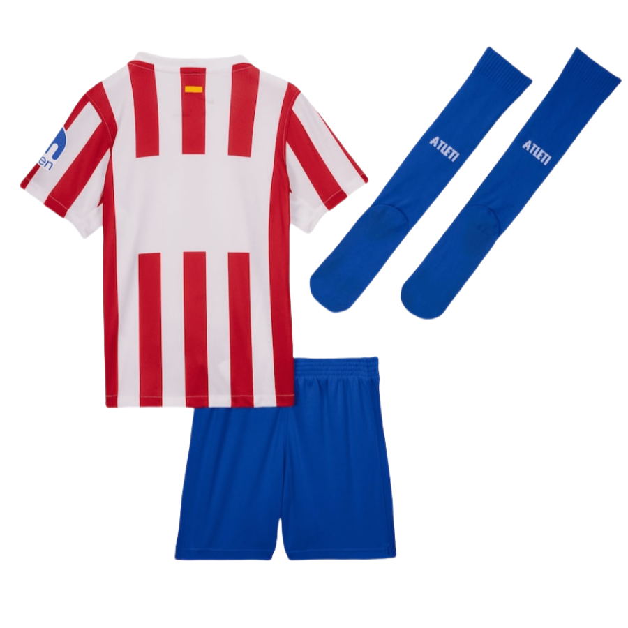 kids Atletico Madrid Home Soccer Kits 25-26 (Jersey+Shorts+Socks)