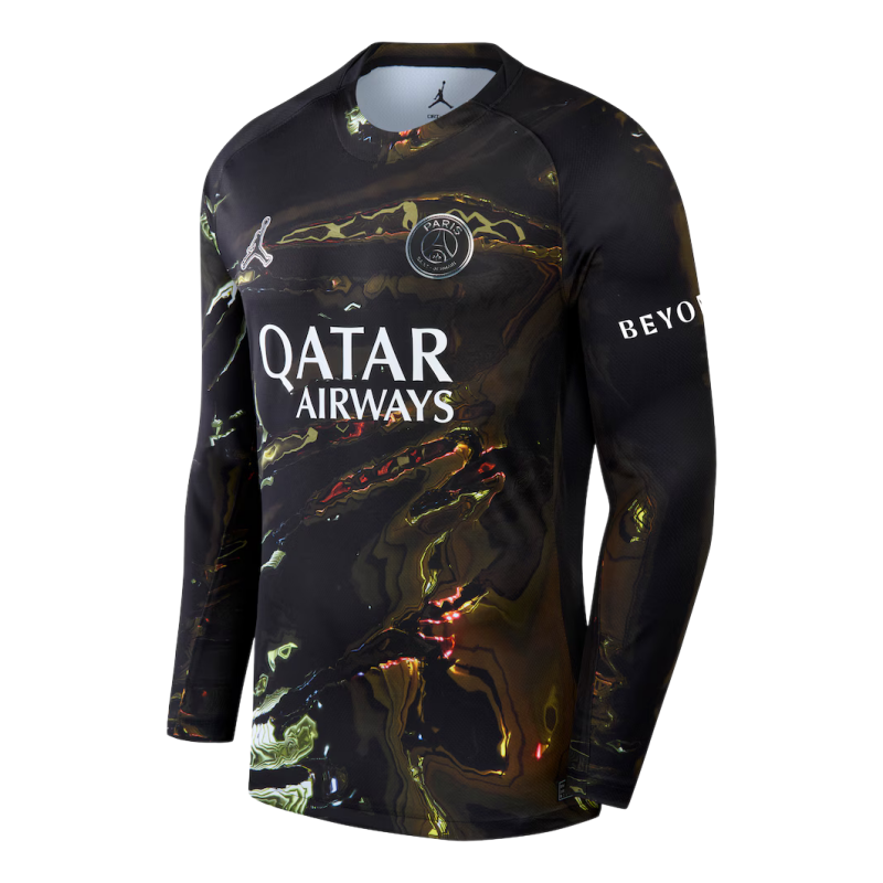 2025-26 PSG Jordan Night Edition 5th Away Long sleeves Football jersey Fan version