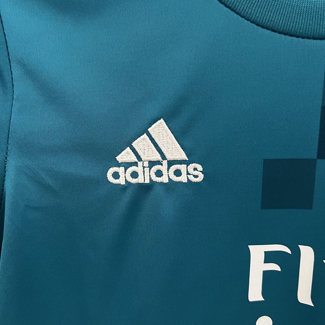 Real Madrid 17-18 Third Away Retro Kids Kit Soccer Jersey