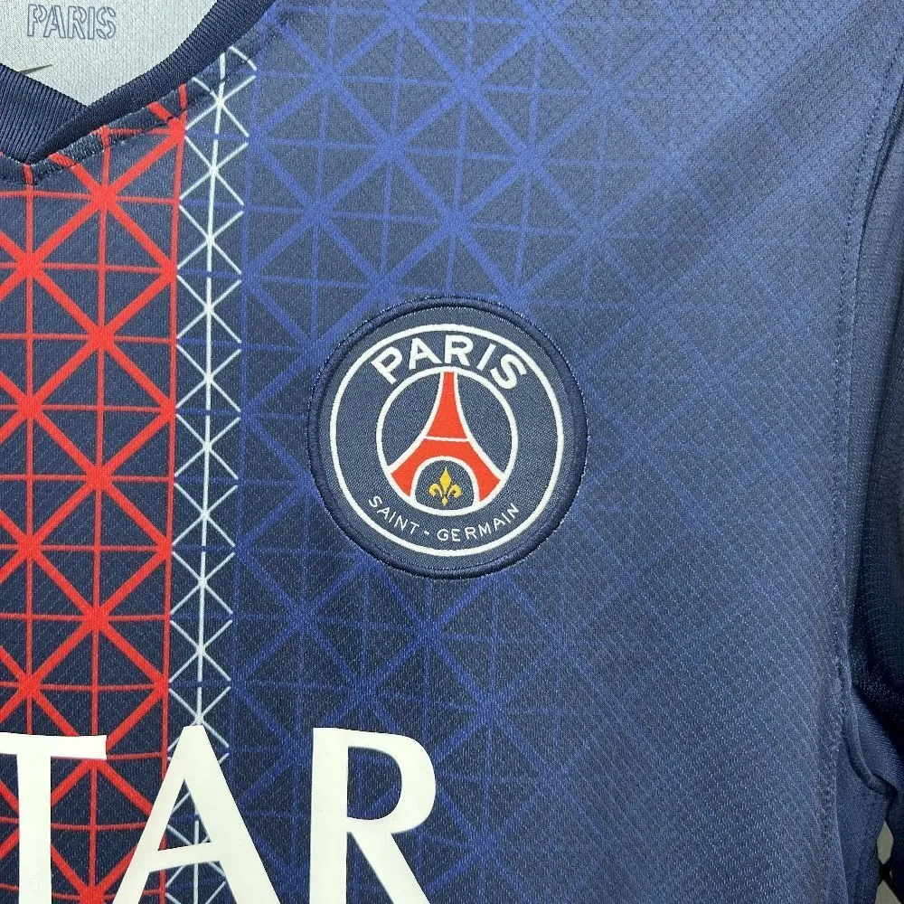 PSG Saint-Germain Home Long Sleeve Soccer Jersey 25-26 Fan Version